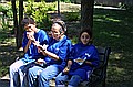 The Hudson Crew has lunch in Houghton Park