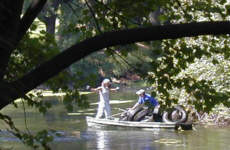 Intel cleanup crew 2000 and others at Wheeler Road, upstream of Forest Ave