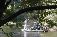 Intel cleanup crew 2000 and others at Wheeler Road, upstream of Forest Ave